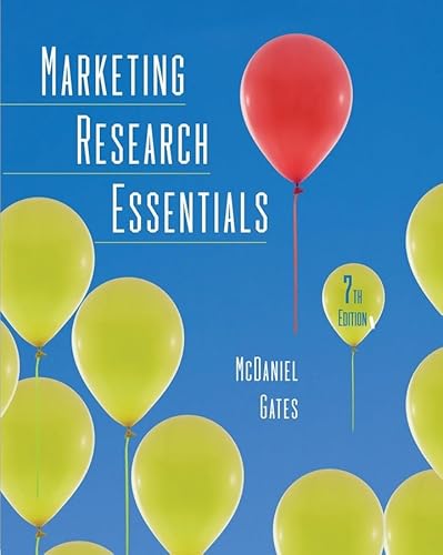 Beispielbild fr Marketing Research Essentials zum Verkauf von Blue Vase Books