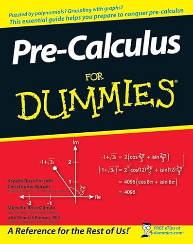 Beispielbild fr Pre-Calculus For Dummies zum Verkauf von SecondSale