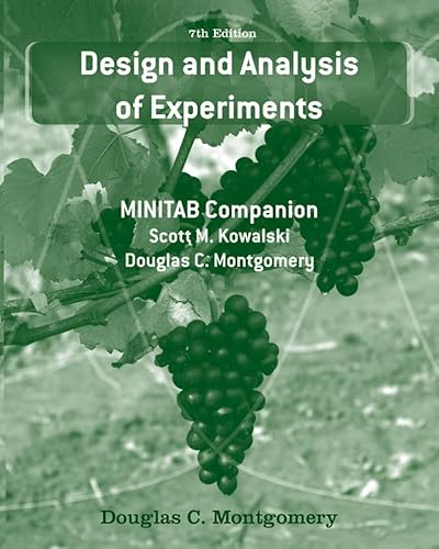 Design and Analysis of Experiments: MINITAB Companion - Kowalski, Scott M.,Montgomery, Douglas C.