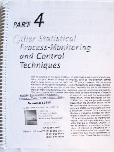 Imagen de archivo de Introduction to Statistical Quality Control a la venta por Ergodebooks