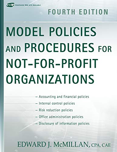 Imagen de archivo de Model Policies and Procedures for Not-for-Profit Organizations, 4th Edition a la venta por HPB-Red
