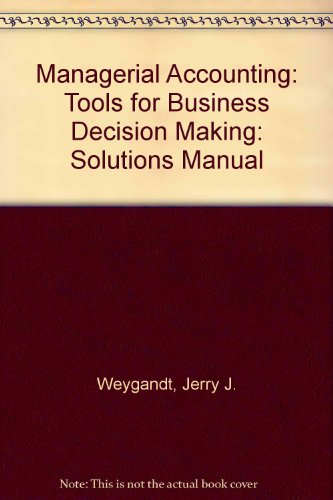 9780470174067: Sm t/a Managerial Accounting, 4e