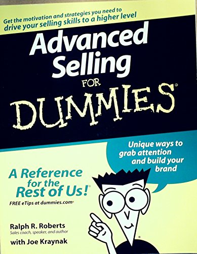 Stock image for Advanced Selling for Dummies for sale by Better World Books
