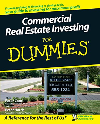 Beispielbild fr Commercial Real Estate Investing for Dummies zum Verkauf von Better World Books
