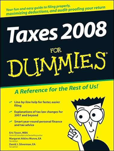 Imagen de archivo de Taxes 2008 for Dummies a la venta por ThriftBooks-Dallas