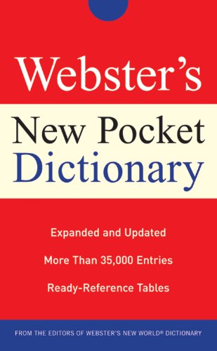 Beispielbild fr Webster's New Pocket Dictionary zum Verkauf von SecondSale