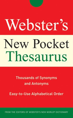 Imagen de archivo de Webster's New Pocket Thesaurus a la venta por Wonder Book