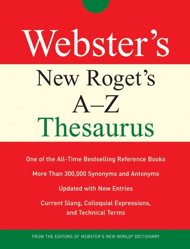 Beispielbild fr Webster's New Roget's A-Z Thesaurus zum Verkauf von AwesomeBooks