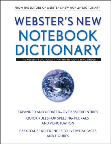 Beispielbild fr Webster's New Notebook Dictionary (Custom) zum Verkauf von Better World Books