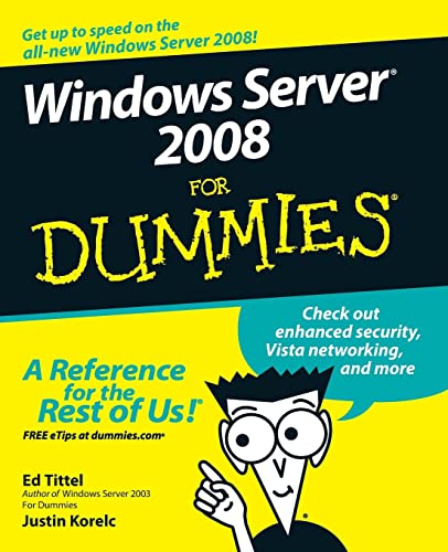 Imagen de archivo de Windows Server 2008 for Dummies a la venta por Better World Books