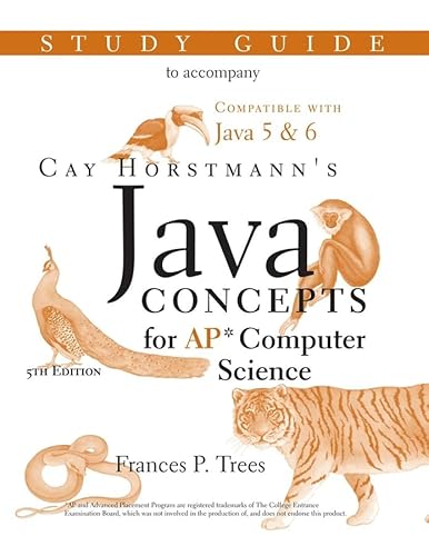 Imagen de archivo de Java Concepts : Advanced Placement Computer Science Study Guide a la venta por Better World Books