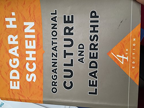 Stock image for Organizational Culture and Leadership for sale by Seattle Goodwill