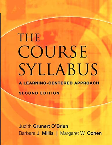 Beispielbild fr The Course Syllabus : A Learning-Centered Approach zum Verkauf von Better World Books