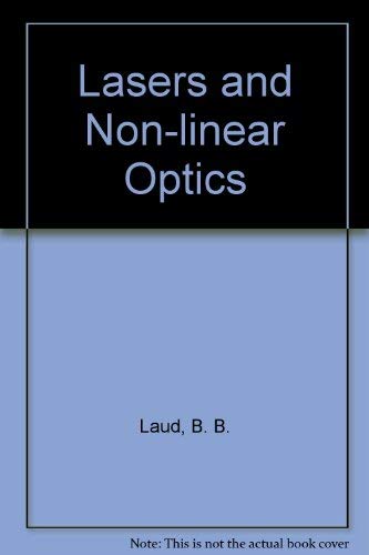 Beispielbild fr Lasers and Non-Linear Optics zum Verkauf von Ammareal