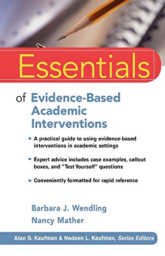 Beispielbild fr Essentials of Evidence-Based Academic Interventions zum Verkauf von Blackwell's
