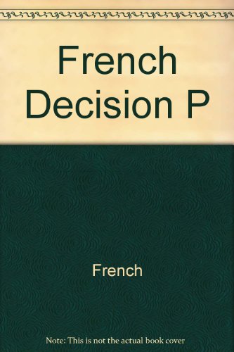 French Decision P (9780470210901) by Simon French