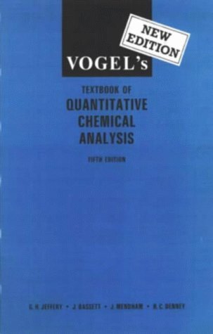 9780470215173: Vogel's textbook of quantitative chemical analysis