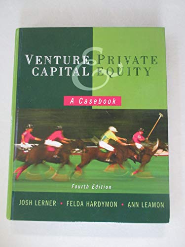 Imagen de archivo de Venture Capital and Private Equity: A Casebook a la venta por Books Unplugged