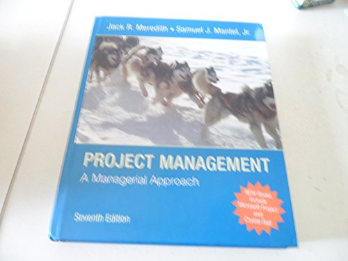 Beispielbild fr Project Management : A Managerial Approach zum Verkauf von Better World Books