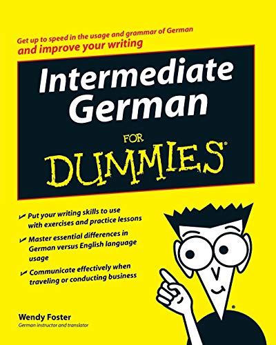 Imagen de archivo de Intermediate German for Dummies a la venta por Better World Books