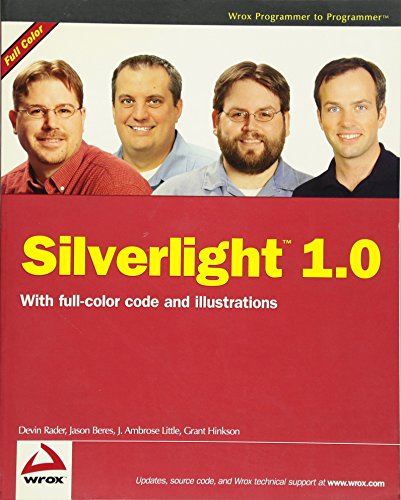 Silverlight 1.0 (9780470228401) by Rader, Devin; Beres, Jason; Little, J. Ambrose; Hinkson, Grant