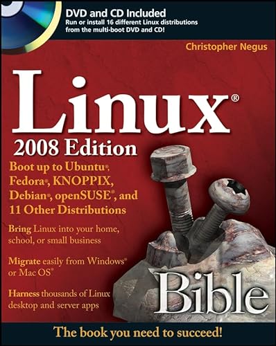 Beispielbild fr Linux Bible : Boot up Ubuntu, Fedora, KNOPPIX, Debian, SUSE, and 11 Other Distributions zum Verkauf von Better World Books