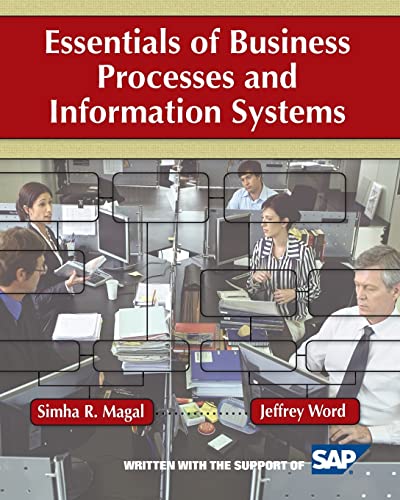 Beispielbild fr Essentials of Business Processes and Information Systems zum Verkauf von Dream Books Co.