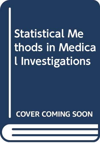 Stock image for Statistical Methods in Medical Investigations for sale by HPB-Red