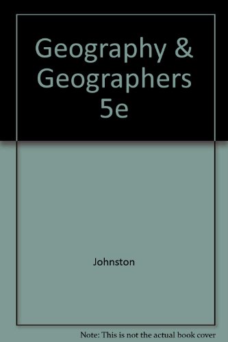 Imagen de archivo de Geography and Geographers: Anglo-American Human Geography Since 1945 a la venta por BookHolders