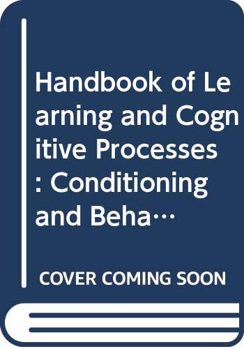Imagen de archivo de Handbook of Learning and Cognitive Processes a la venta por Better World Books Ltd