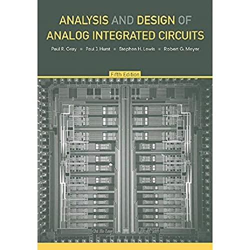 Beispielbild fr Analysis and Design of Analog Integrated Circuits, 5th Edition zum Verkauf von BooksRun