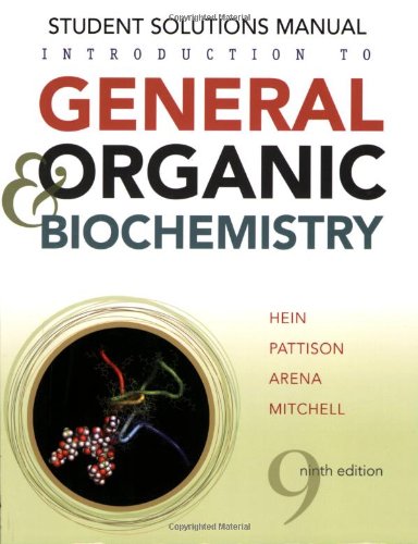 Imagen de archivo de Introduction to General, Organic, and Biochemistry Student Solutions Manual a la venta por Book Deals
