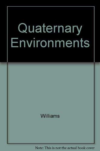 Stock image for Quaternary Environments for sale by Irish Booksellers