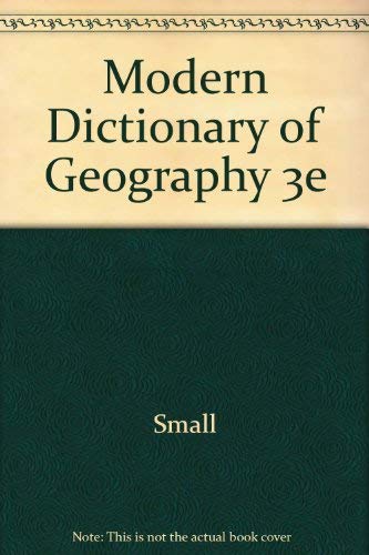 Stock image for A Modern Dictionary of Geography for sale by Bookmans