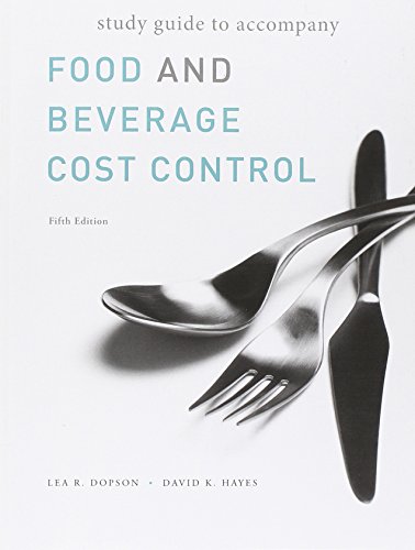 Imagen de archivo de Food and Beverage Cost Control a la venta por HPB-Red