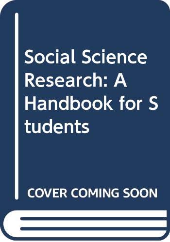 Social Science Research: A Handbook for Students (9780470257593) by Ferman, Gerald S.