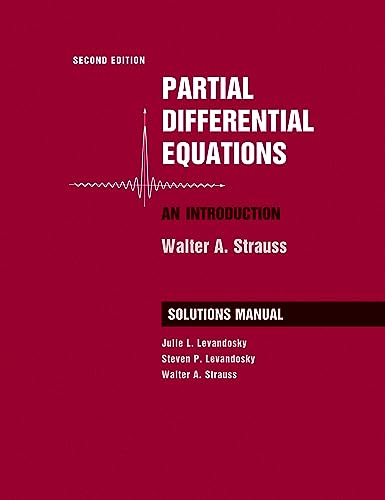 Beispielbild fr Partial Differential Equations: An Introduction, 2e Student Solutions Manual zum Verkauf von BooksRun