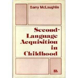 Stock image for Second-Language Acquisition in Childhood for sale by ThriftBooks-Atlanta