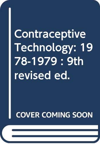 Imagen de archivo de Contraceptive Technology (Irvington Population and Demography Series) a la venta por Wonder Book
