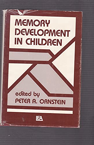 Imagen de archivo de Memory Development in Children a la venta por Tiber Books