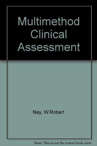 Stock image for Multimethod Clinical Assessment for sale by Mispah books
