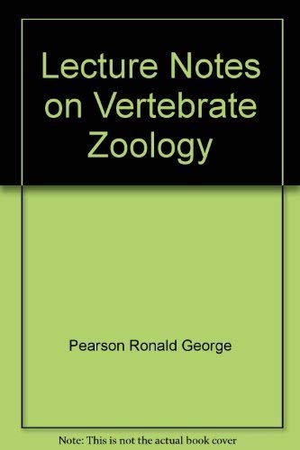 Imagen de archivo de Lecture Notes on Vertebrate Zoology a la venta por Blue Heron Books