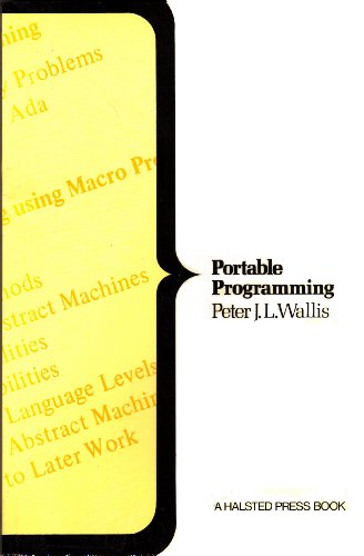Portable Programming (9780470273319) by Wallis, Peter J. L.
