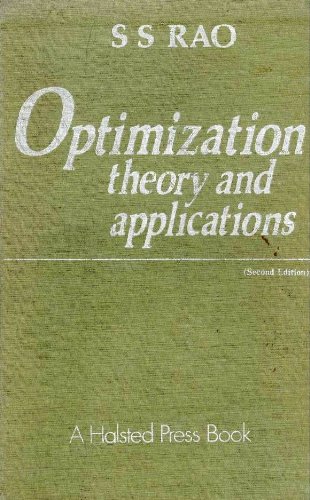 Optimization: Theory and applications (9780470274835) by Rao, S. S