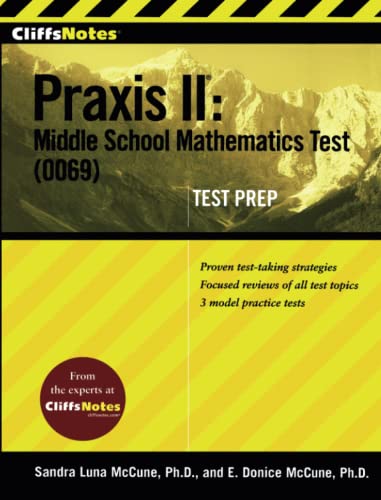 Stock image for CliffsNotes Praxis II: Middle School Mathematics Test (0069) Test Prep for sale by Wonder Book