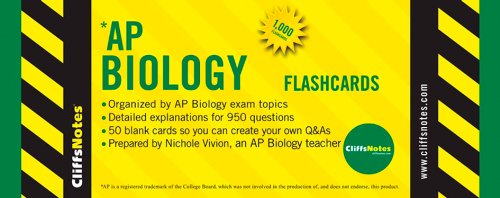 CliffsNotes AP Biology Flashcards - Vivion, Nichole