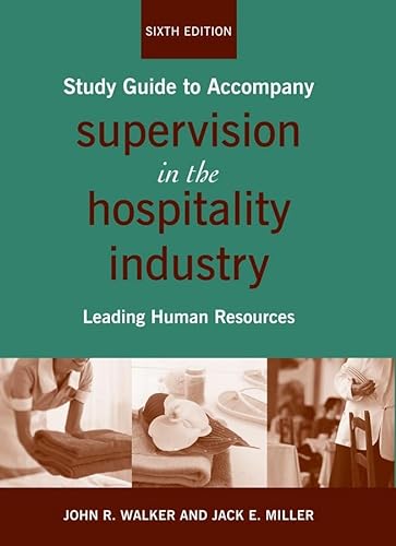 Imagen de archivo de Supervision in the Hospitality Industry : Leading Human Resources a la venta por Better World Books: West