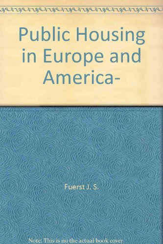 9780470285152: Public housing in Europe and America, [Taschenbuch] by