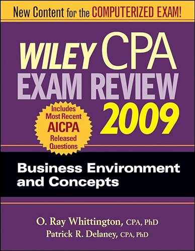 Stock image for Wiley CPA Exam Review 2009: Business Environment and Concepts (WILEY CPA EXAMINATION REVIEW) for sale by Red's Corner LLC