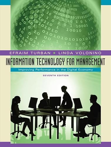 Beispielbild fr Information Technology for Management: Improving Performance in the Digital Economy zum Verkauf von BooksRun